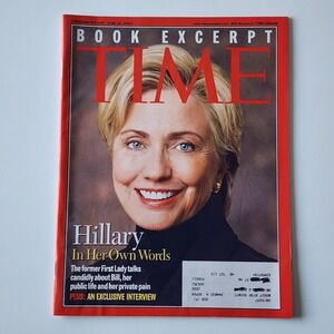 TIME Magazine June 16 2003 Hillary Clinton Cover Canadian Edition Politics News